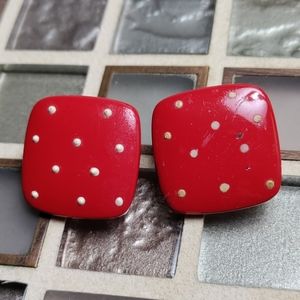 Vintage Polka dot earrings